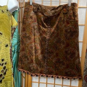 Nanette Lepore velvet, lined skirt